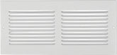 Imperial RG0341 Sidewall Grille, 11-1/4 in L, 5-1/4 in W, Steel, White